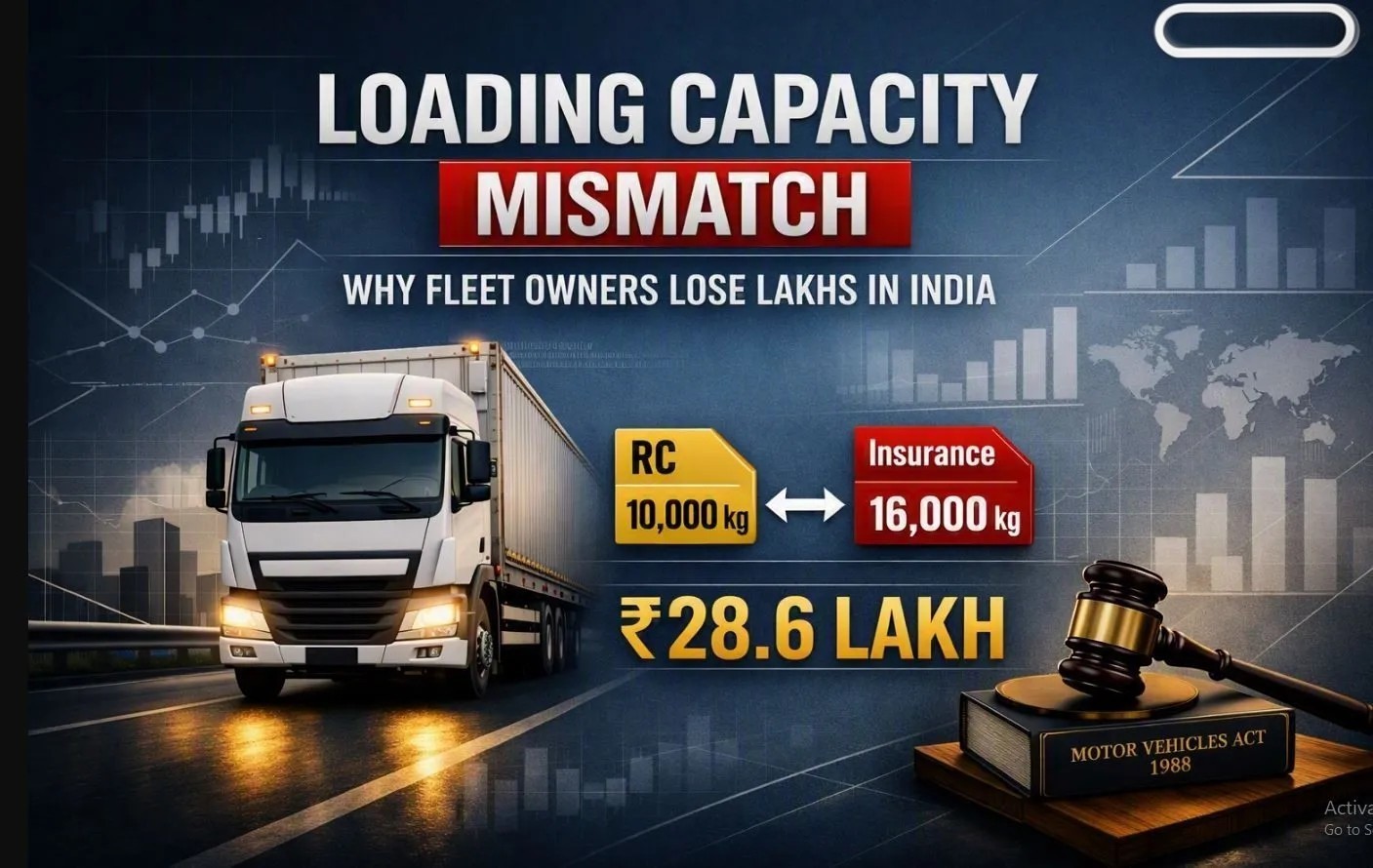 Loading Capacity Mismatch: Why Fleet Owners Lose Lakhs in India RC vs Insurance Guide