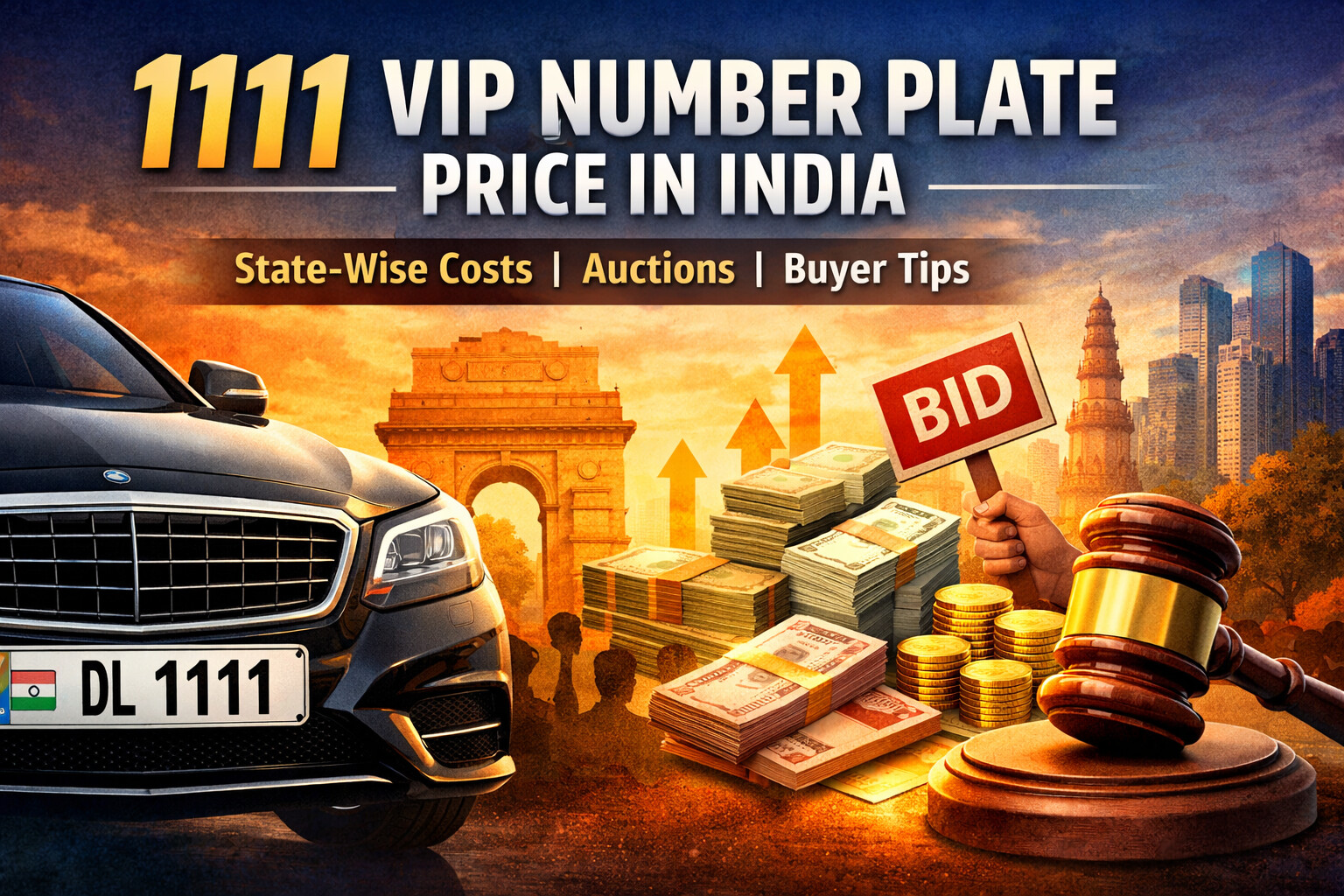 Why the 1111 Number Plate Costs Lakhs in Some States
