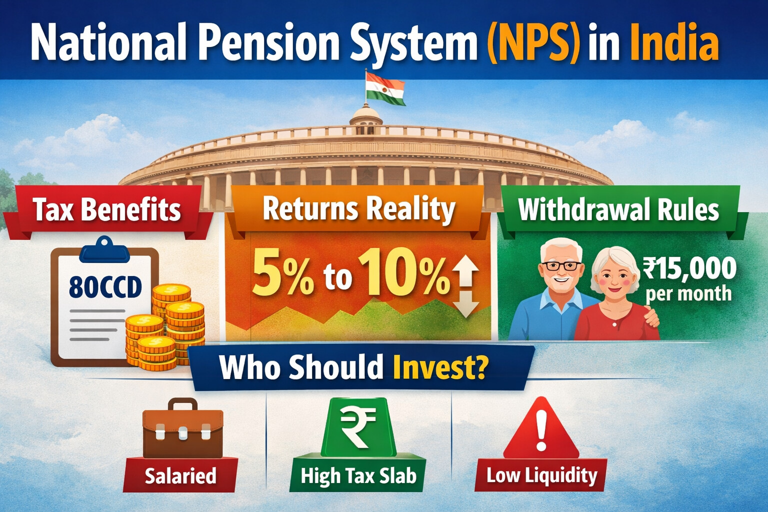 NPS in India: How It Works, Real Returns, Withdrawal Rules and Smart Allocation Strategy