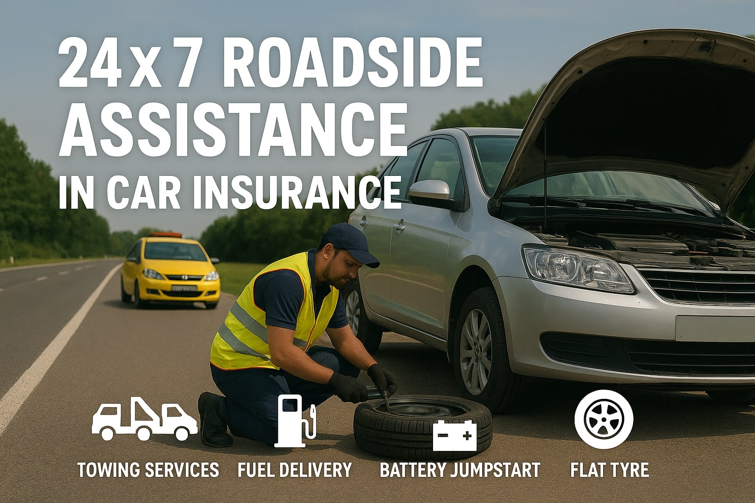 24×7 Roadside Assistance in Car Insurance – Benefits, Costs & How It Works