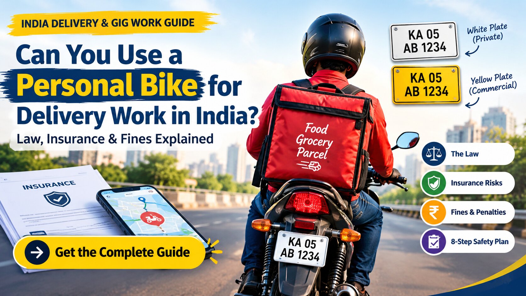 Personal Bike for Delivery in India: Is It Legal?