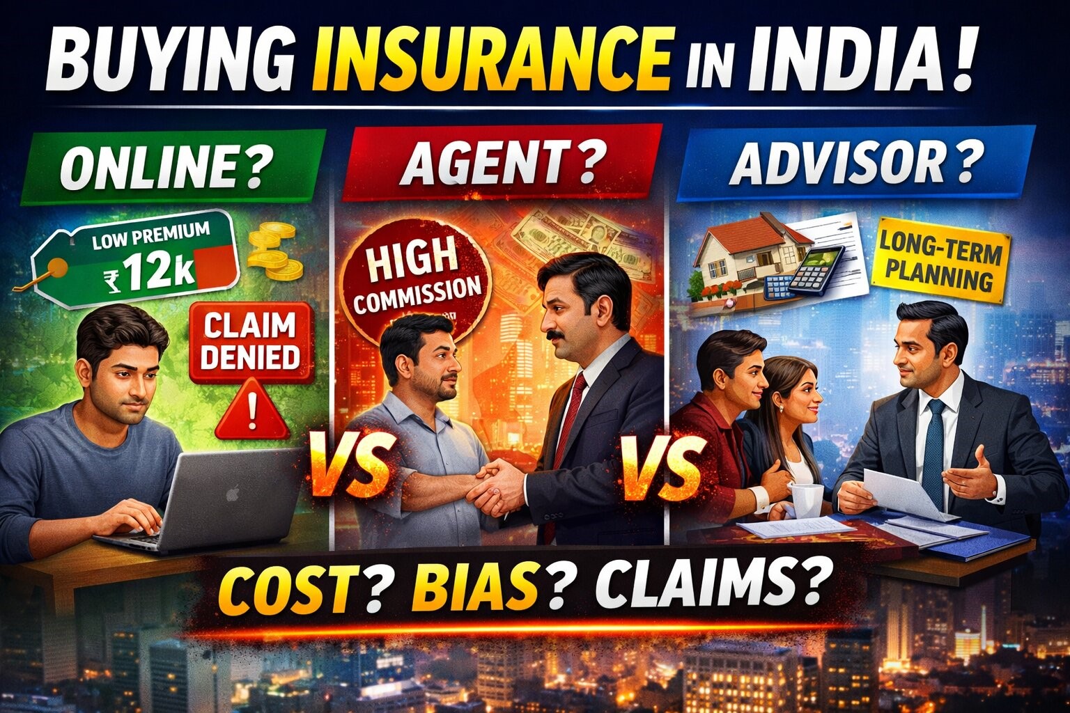 The Hidden Cost of Buying Insurance: Online vs Agent vs Advisor Explained for Indian Families